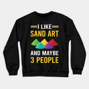 3 People Sand Art Crewneck Sweatshirt